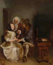 Copo de limonada, cópia da pintura de Gerh. Terborch