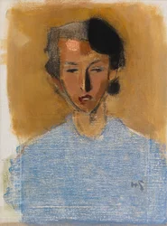 Retrato de uma rapariga de azul e castanho (Inez)
