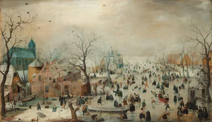 Paisagem de Inverno com patinadores de gelo
Paisagem de Inverno com Skaters