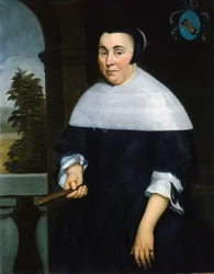 Retrato de Anna van Gelder, c.1664 (óleo sobre tela)