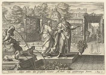 Elijah prevê que o Rei Ahab venha a sofrer uma seca
História de Elijah (título da série)