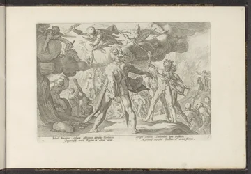 Ataque dos Gigantes ao mundo dos deuses
Metamorfoses de Ovid (título da série)
Recriações de P. Ovidius Naso (título da série)