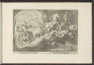 Phaethon monta a carruagem de seu pai Metamorfoses de Ovídio (título da série) Recriações de P. Ovidius Naso (título da série)