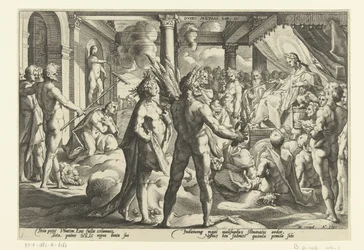 Phaeton no palácio de Helios
Metamorfoses de Ovid (título da série)