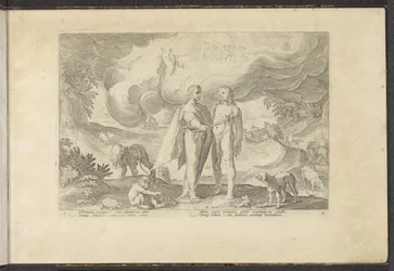 Prometeu dá fogo ao homem
Metamorfoses de Ovid (título da série)
Recriações de P. Ovidius Naso (título da série)