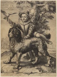 Frederick de Vries com o cão de Goltzius