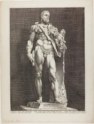 Hércules e Telephos, placa dois de Three Famous Antique Sculptures