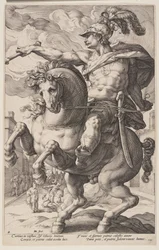 Marcus Curtius a cavalo, de Os heróis romanos