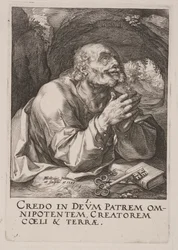 São Pedro, de Cristo, os Apóstolos e São Paulo com o Credo