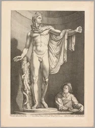O Apollo Belvedere, placa 3 de Three Famous Antique Sculptures