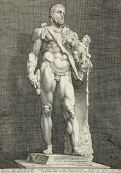O imperador Cômodo como Hércules