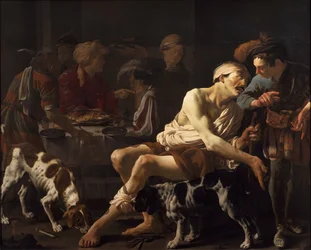 O rico e o pobre Lázaro, 1625