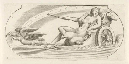 Aurora numa carruagem
Nouveau Livre des Dieux et Deeßes De la Marine Bouckje of Sea Gods and Goddesses (título da série)