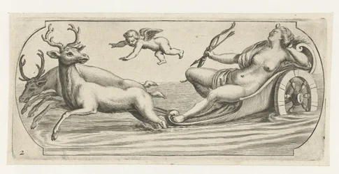 Diana com arco e flecha
Nouveau Livre des Dieux et Deeßes De la Marine Bouckje of Sea Gods and Goddesses (título da série)