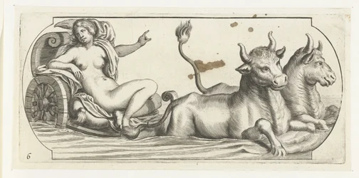 Europa em uma carruagem Nouveau Livre des Dieux et Deeßes De la Marine Bouckje of Sea Gods and Goddesses (título da série)