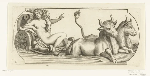 Europa em uma carruagem Nouveau Livre des Dieux et Deeßes De la Marine Bouckje of Sea Gods and Goddesses (título da série)