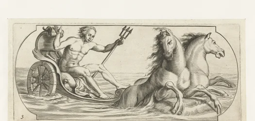 Neptuno numa carruagem
Nouveau Livre des Dieux et Deeßes De la Marine Bouckje of Sea Gods and Goddesses (título da série)