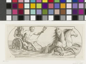 Neptuno numa carruagem
Nouveau Livre des Dieux et Deeßes De la Marine Bouckje of Sea Gods and Goddesses (título da série)