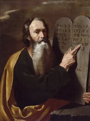 Moses par Somer (Someren), Hendrick van (1607-1656). Óleo sobre tela, tamanho : 94x73, ca 1638, Coleção Privada