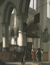 O interior de uma igreja