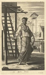 Retrato de uma mulher de etnia mista Uma mulher Mastice (título no objeto)