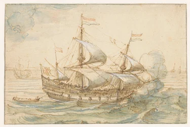 Navio de guerra no mar
