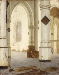 Interior da Igreja (óleo sobre painel)