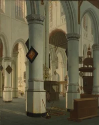 Interior da Igreja Velha, Delft, 1660.