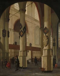 Vista da Oude Kerk em Delft