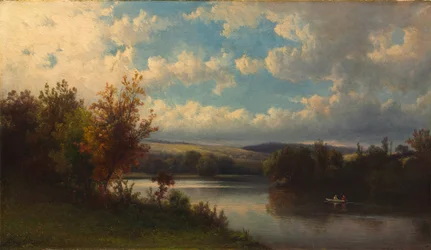 Paisagem perto de Granby, Connecticut, c.1870 (óleo sobre tela)