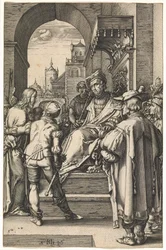 Cristo antes de Pilatos, depois de 1596 (gravura)