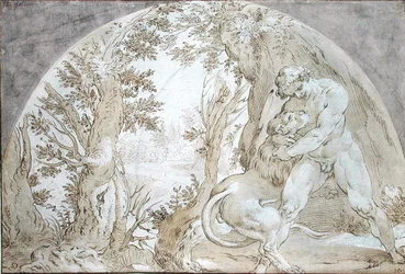 Hércules e o leão de Nemean
