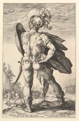 Marcus Valerius, da série Os Heróis Romanos, 1586.