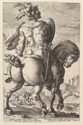 Titus Manlius, da série Os Heróis Romanos, 1586.
