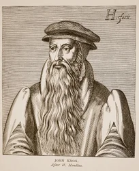 John Knox, de &39;Effigies&39; de Jacobus Verheiden, 1602 (foto sépia)
