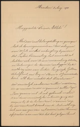 Carta a August Allebé