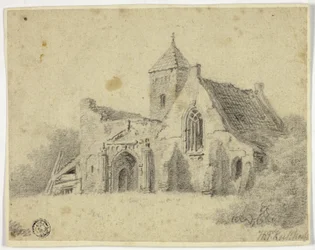 Igreja do país em ruínas