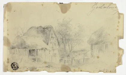 Casa com telhado de palha