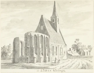 Vista da Igreja Branca em Noordwijkerhout