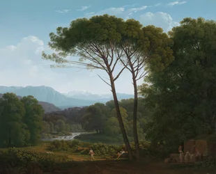 Italianate Landscape with Pines
Paisagem italianizada com pinheiros