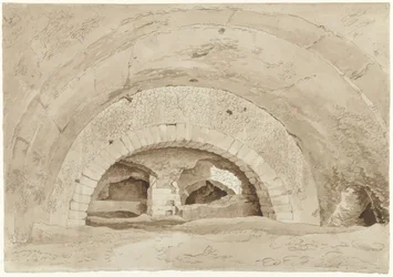 Os chamados estábulos de Maecenas no Tivoli
Vestígios de uma ruína romana