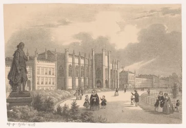 Vista do Willemshof no Willemspark por volta de 1849