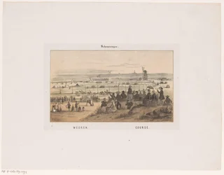 Wedren em Scheveningen a 3 de Agosto de 1846.
Wedren, Curso (título sobre o objecto)
Recordação de Scheveningen (título da série)