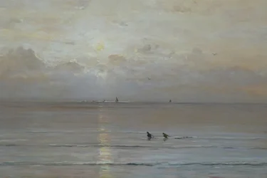 Holandês: Pôr do sol com pescadores de camarão