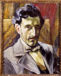 Retrato do compositor Maurice Ravel (1875-1937) Pintura de Henri Manguin (1874-1949) 1903 Sol. 0,43x034 m Paris, musee national d