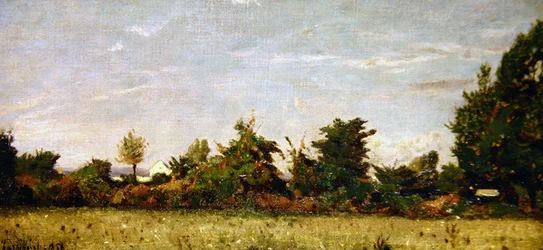 Paisagem com casa de campo