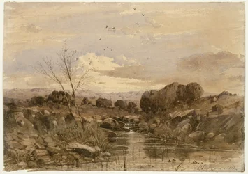 Paisagem com ribeiro