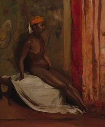 Mulher africana sentada
