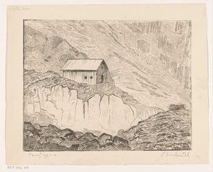 Casa em uma montanha