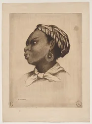 Uma mulher africana, depois de Eva Gonzalès